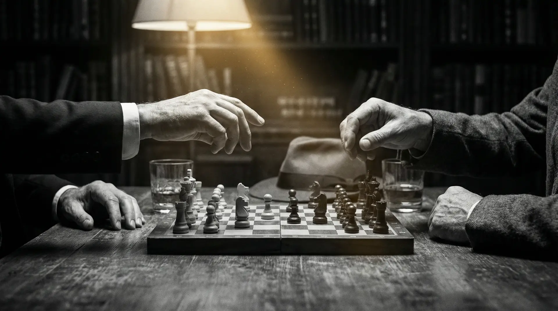 杏璃之夏日物语 艺术探索系列 - 非线性叙事，棋盘上的对弈象征命运的交错